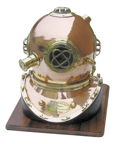 Taucherhelm, Kupfer/Messing