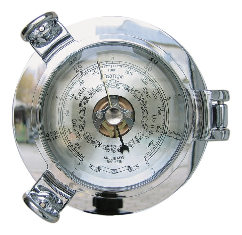 Barometer im Bullauge, verchromt · SC 1228C
