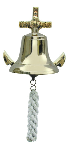Glocke mit Ankerwandhalterung, Messing