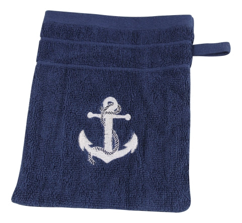 Waschhandschuh, marineblau · SC 3610