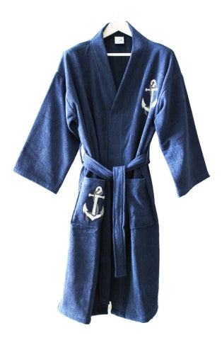 Bademantel, marineblau · SC 3627