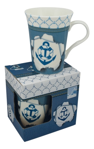 Tasse/Kaffeebecher Anker, Porzellan