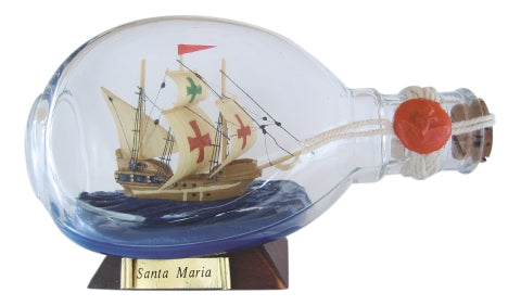 Flaschenschiff Santa Maria, 15 cm