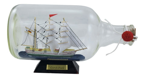 Flaschenschiff Gorch Fock, 27,5 cm