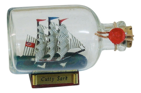Flaschenschiff Cutty Sark, 9 cm