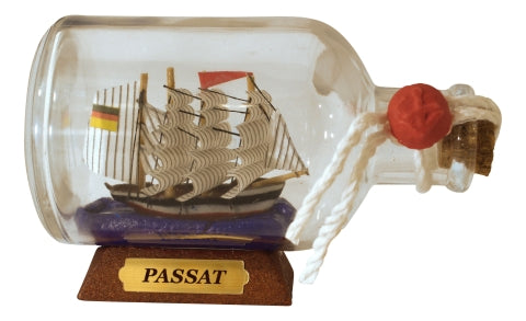 Flaschenschiff Passat, 9 cm