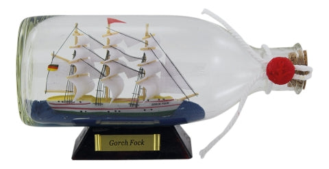 Flaschenschiff Gorch Fock, 16 cm