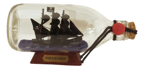 Flaschenschiff Piratenschiff, 16 cm