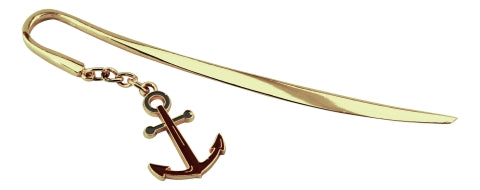 Lesezeichen - Anker, Zink goldfarben & emailliert · SC 4680
