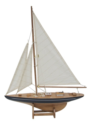 Segel-Yacht, Holz mit Stoffsegel · SC 5047