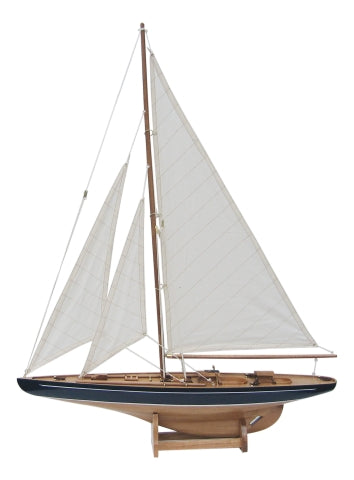 Segel-Yacht, Holz mit Stoffsegel · SC 5048
