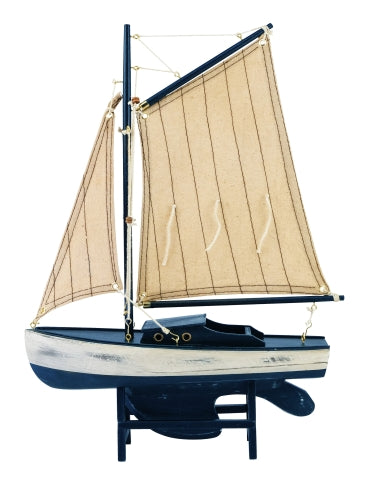 Segel-Yacht, marineblau-antik · SC 5066