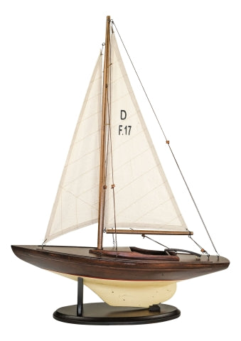 Segelyacht, Holz mit Stoffsegel · SC 5068