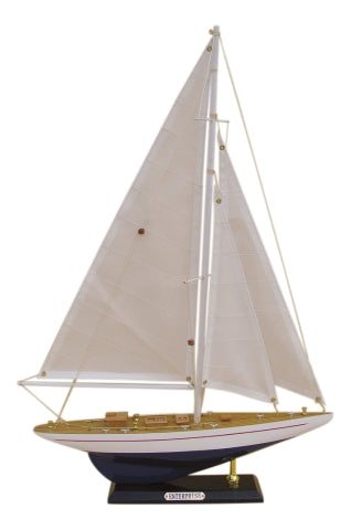 Segel-Yacht - ENTERPRISE, Holz mit Stoffsegel · SC 5174