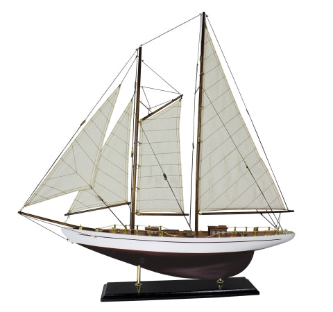 Segel-Yacht, Holz mit Stoffsegel · SC 5184