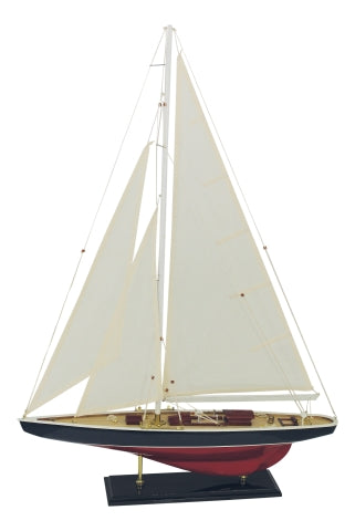 Segel-Yacht, Holz mit Stoffsegel · SC 5189