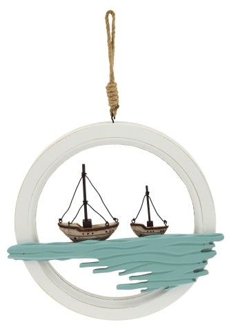 Wand-Deko - Boote im Ring, weiß · SC 5452