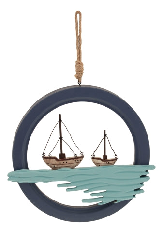 Wand-Deko - Boote im Ring, navy · SC 5453
