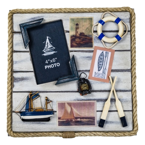 Fotorahmen-Maritim, Holz bemalt · SC 5538