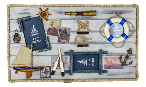 Fotorahmen-Maritim, Holz bemalt · SC 5539