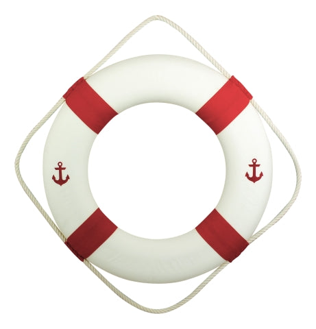 Rettungsring, rot/weiß, Ø 50 cm