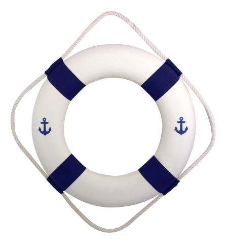 Rettungsring, blau/weiß, Ø 50 cm