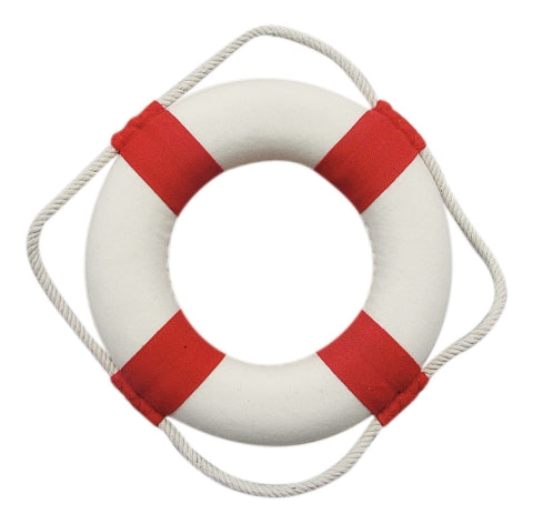 Rettungsring, rot/weiß, Ø 14 cm