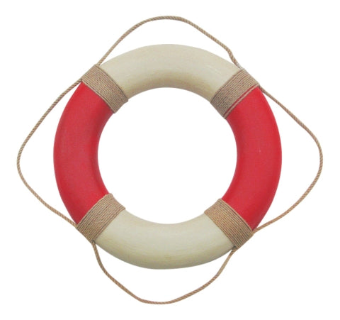 Rettungsring, rot/creme, Ø 49 cm