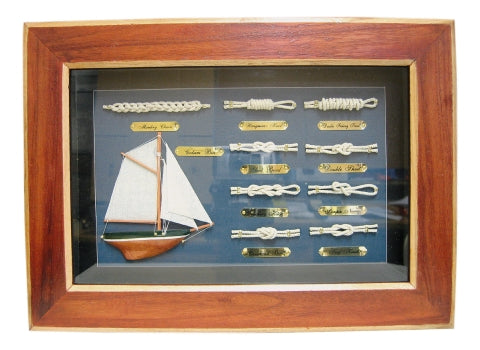 Knotentafel hinter Glas, Holz – englisch · SC 5585