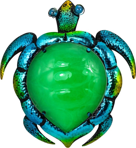 Wandhänger Schildkröte, Metall/Glas