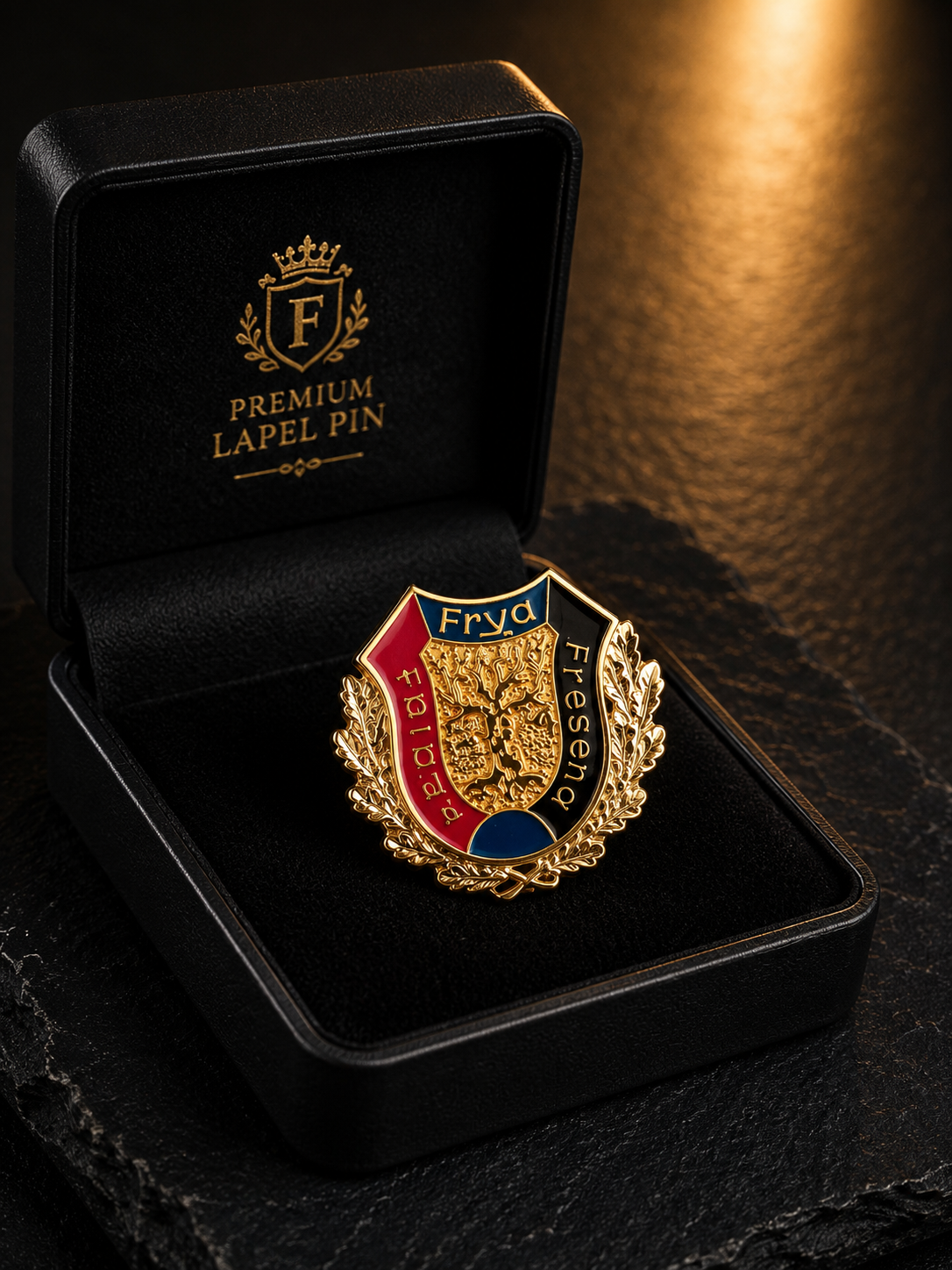 Frya Fresena Anstecknadel – Hochwertiger Vereins-Pin mit Wappen & Emaille
