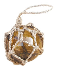 Fischerkugel, amber, Ø 5 cm