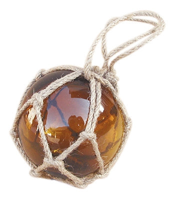 Fischerkugel, amber, Ø 7,5 cm