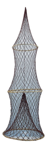 Fischreuse mit 3 Ringen, braunes Netz · SC 5939