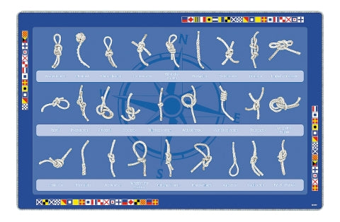 Platz-Untersetzer, Knoten deutschsprachig