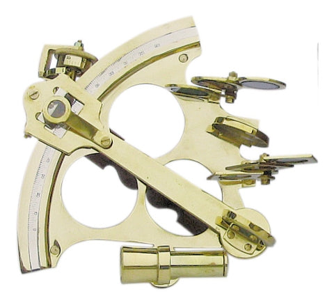 Sextant mit Microeinstellung, Messing