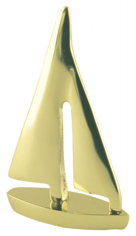 Segel-Yacht, Aluminium vermessingt