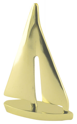 Segel-Yacht, Aluminium vermessingt