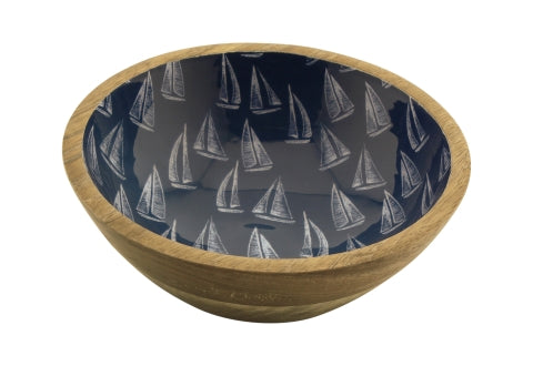 Schale Segelboote, Mango-Holz emailliert · SC 9710