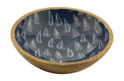 Schale Segelboote, Mango-Holz emailliert · SC 9711