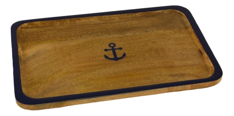 Teller Anker, Mango-Holz emailliert · SC 9742