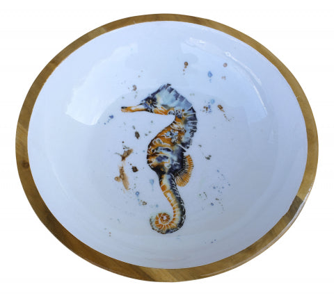 Schale Seepferdchen, Mango-Holz emailliert · SC 9761