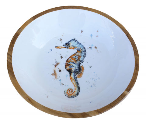 Schale Seepferdchen, Mango-Holz emailliert · SC 9762