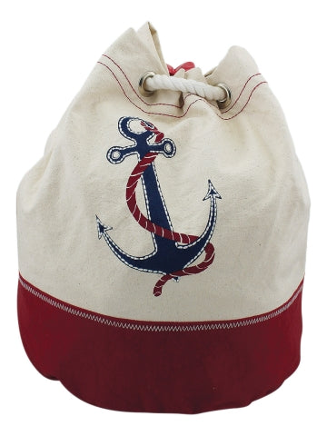Rucksack mit Ankermotiv, Baumwolle