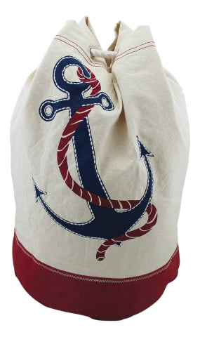 Rucksack mit Ankermotiv, Baumwolle