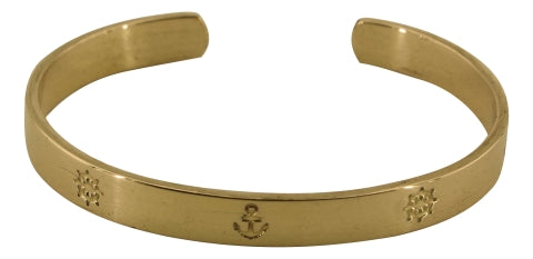 Armreif Anker/Steuerrad, Kupfer · SC 9911