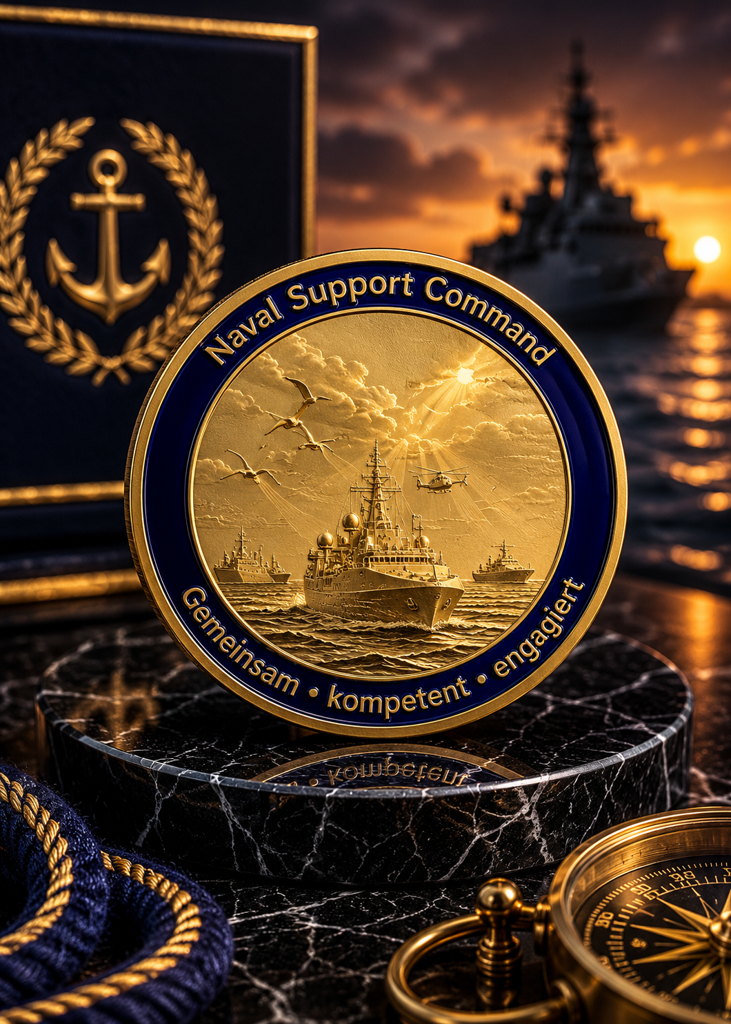 Marineunterstützungskommando – Flotten-Challenge-Coin