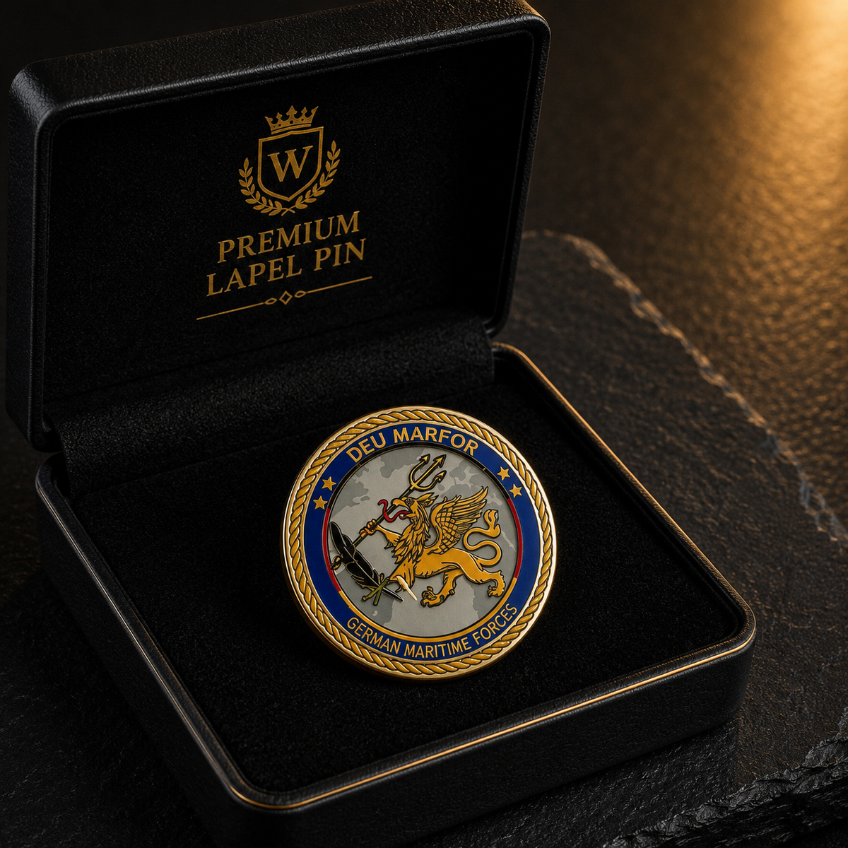 DEU MARFOR – German Maritime Forces Anstecknadel mit maritimem Emblem