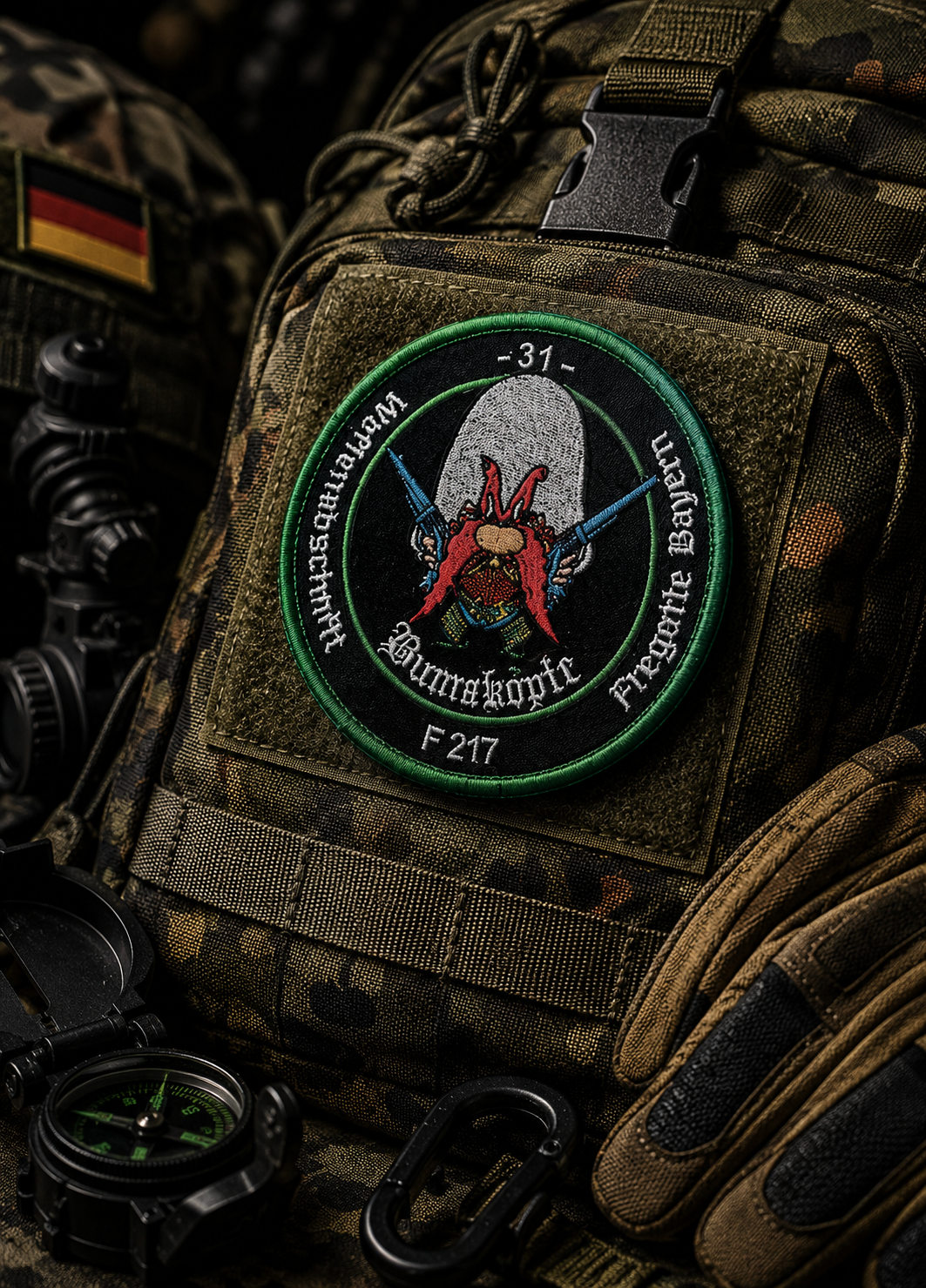 Bundeskäfer F217 Taktischer Aufnäher (Stickerei)