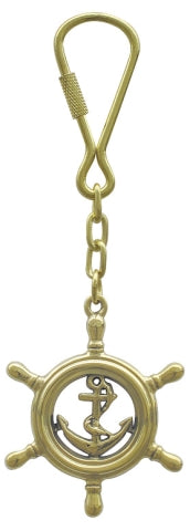 Steuerrad mit Anker-Schlüsselanhänger von SEA-CLUB